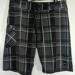 Pipeline Plaid Board Shorts